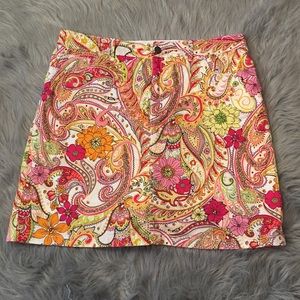 Croft and Barrow Paisley Skort Pre-Owned